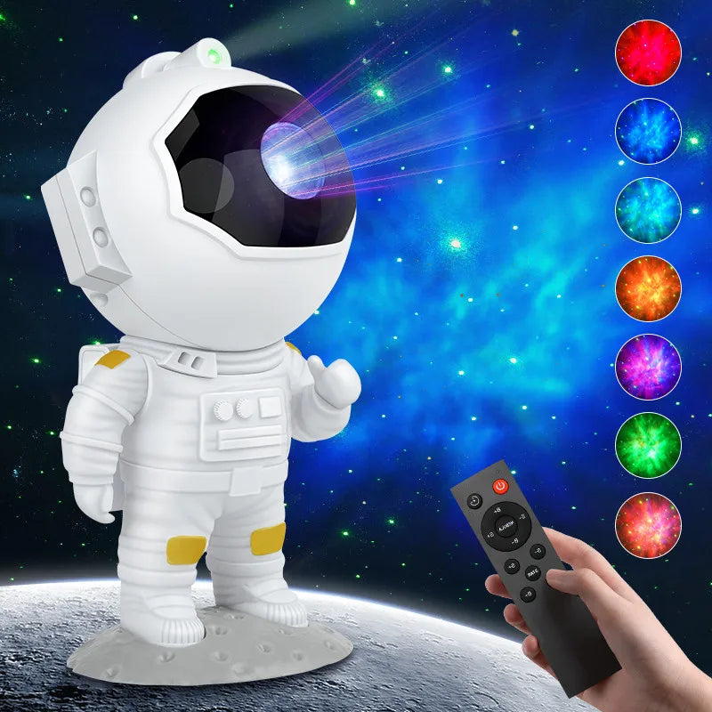 NOVA lâmpada de projetor estrelado de galáxia astronauta LED luz noturna estrela céu lâmpada noturna para quarto casa decorativa presente de aniversário infantil