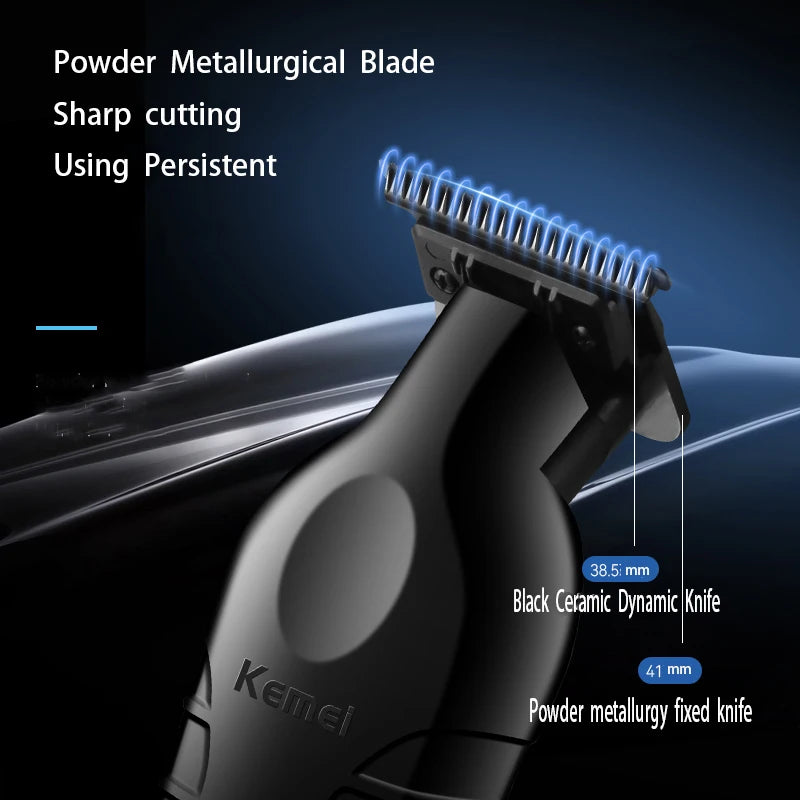 Kemei 2299 Barber Aparador de pelos sem fio 0 mm, Máquina de corte de acabamento elétrico profissional. Excelente máquina.